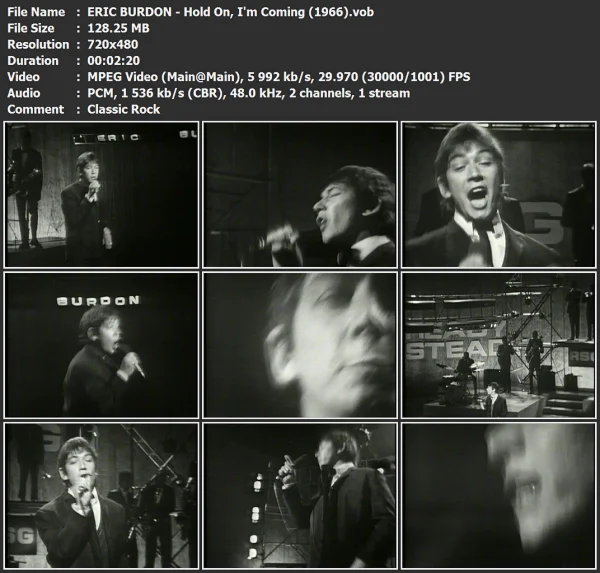 ERIC BURDON - Hold On, I'm Coming