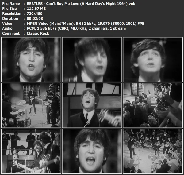 BEATLES - Can't Buy Me Love