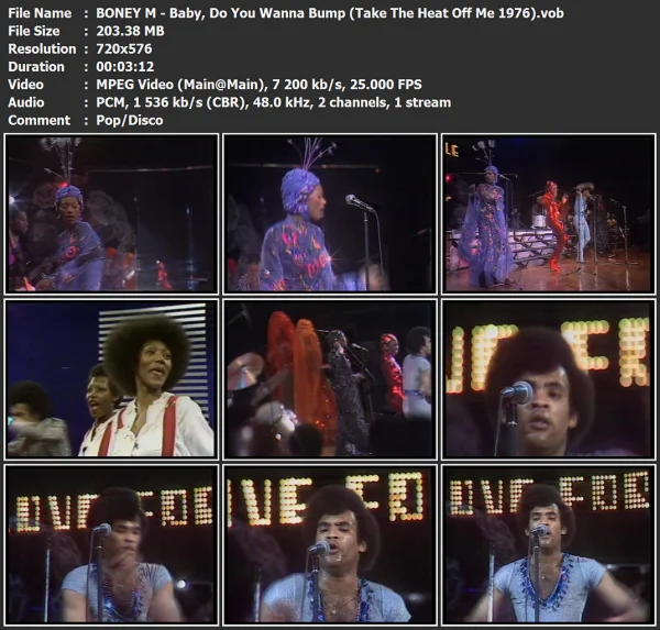 BONEY M - Baby, Do You Wanna Bump