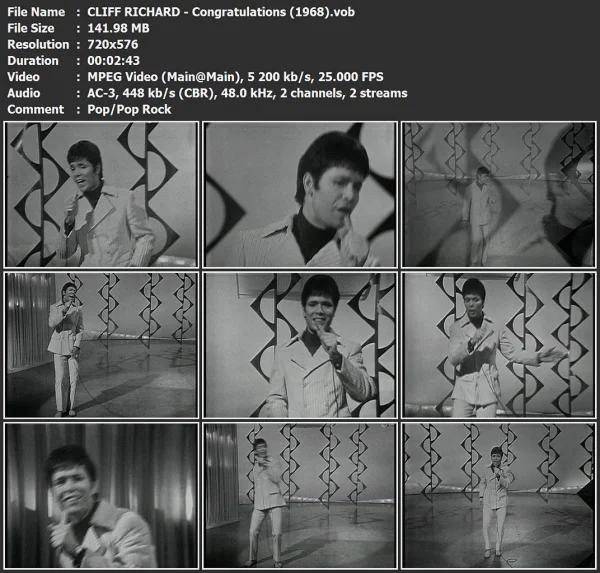 CLIFF RICHARD - Congratulations