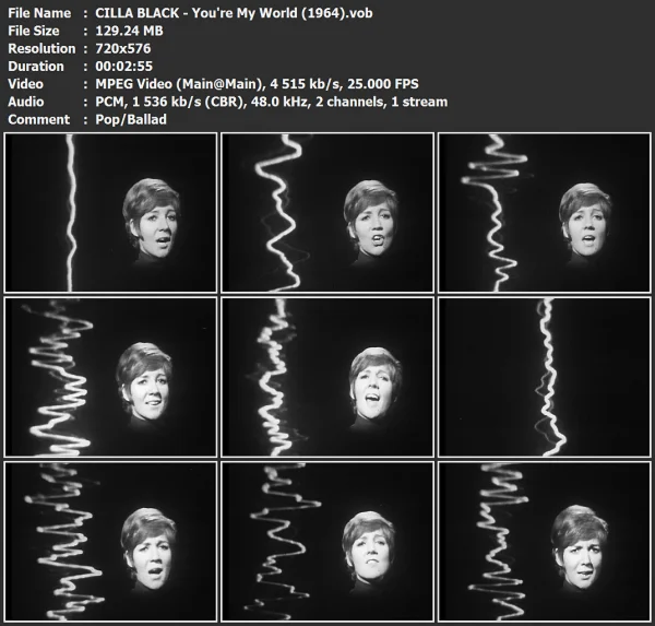 CILLA BLACK - You're My World