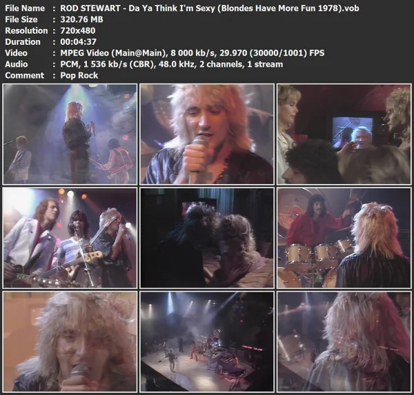 ROD STEWART - Da Ya Think I'm Sexy