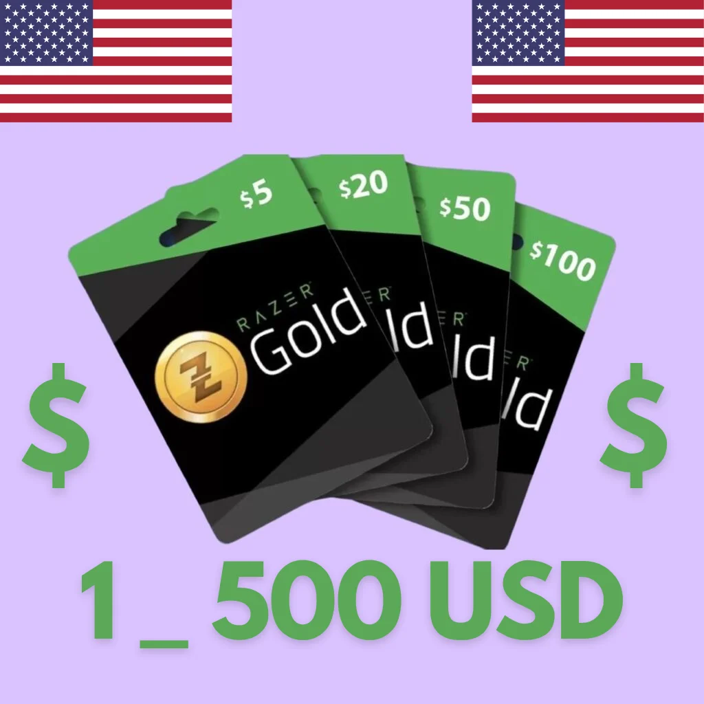 🔻Подарочная карта RAZER⚡ ⚡↘️1_500↗️ USD 🇺🇲🇺🇲