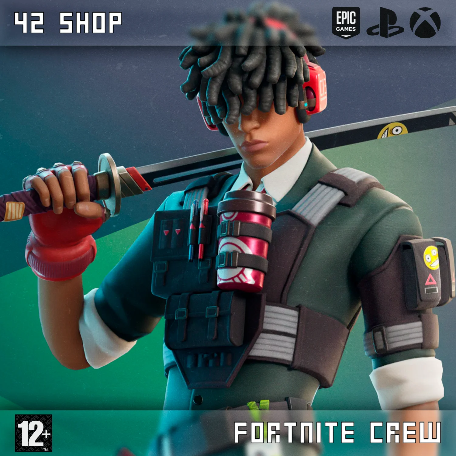 ПОДПИСКА💀FORTNITE CREW💀БОЕВОЙ ПРОПУСК💀1000 ВБ💀ВБАКС