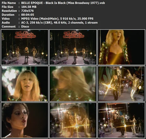 BELLE EPOQUE - Black Is Black