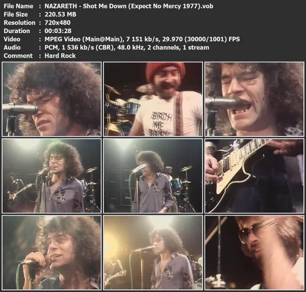 NAZARETH - Shot Me Down