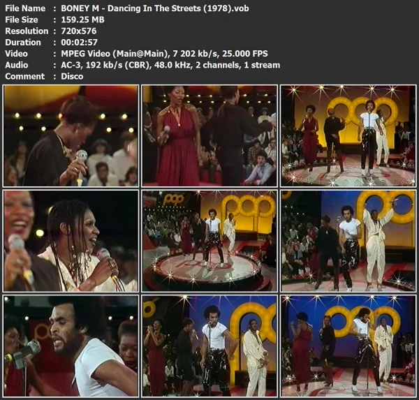 BONEY M - Dancing In The Streets