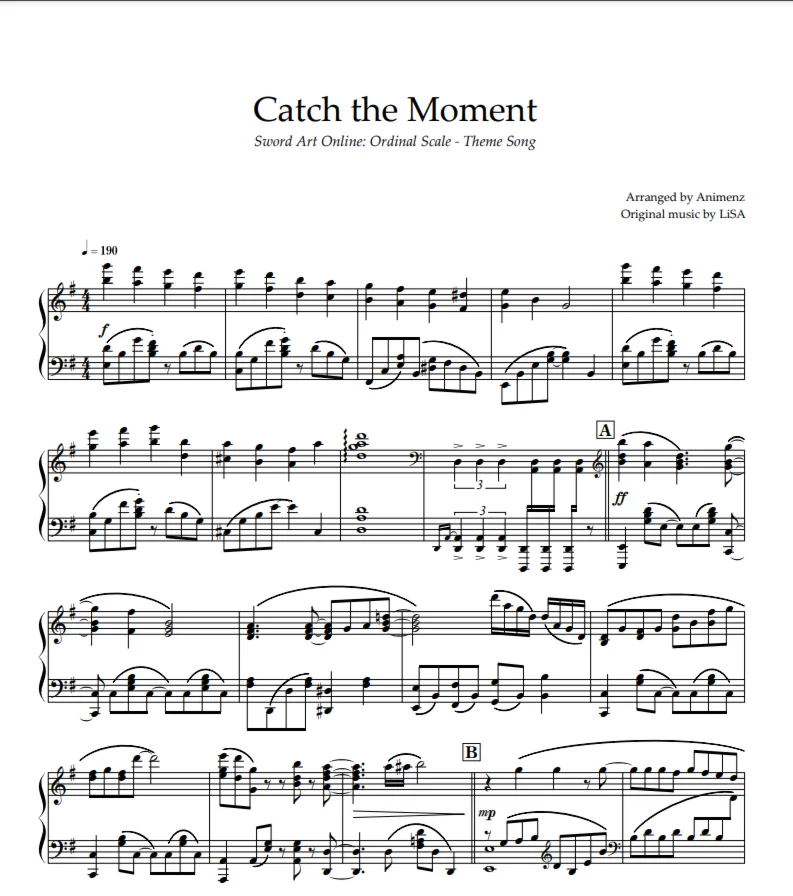 Catch the Moment - Sword Art Online Movie by Animenz