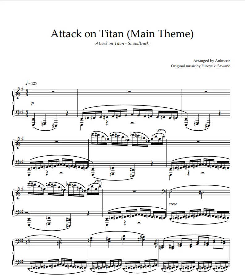 Attack on Titan (Main Theme) - Attack on Titan Animenz