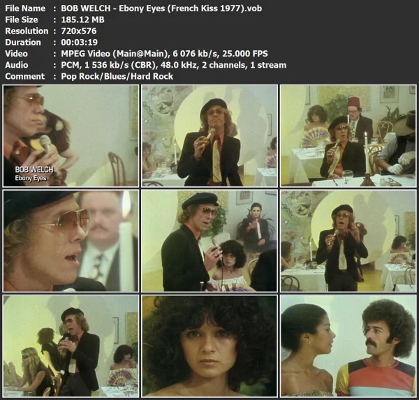 BOB WELCH - Ebony Eyes