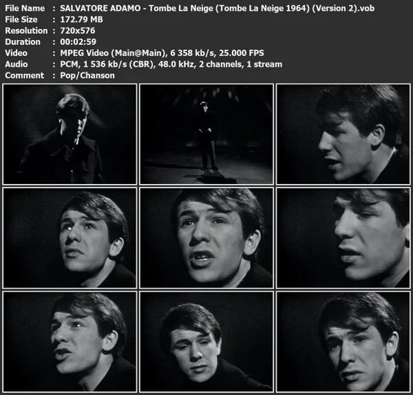 SALVATORE ADAMO - Tombe La Neige (2)