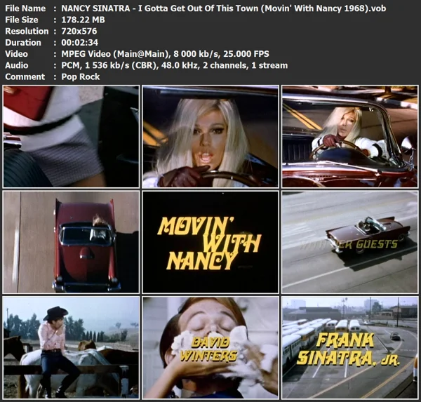 NANCY SINATRA - I Gotta Get Out Of This Town