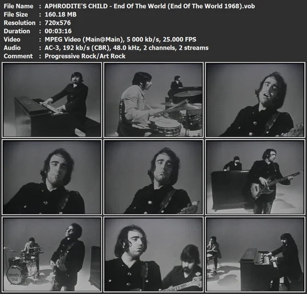 APHRODITE'S CHILD - End Of The World