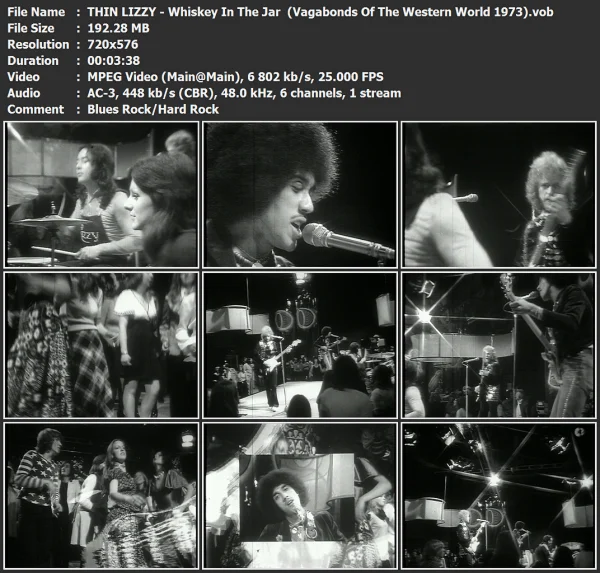 THIN LIZZY - Whiskey In The Jar