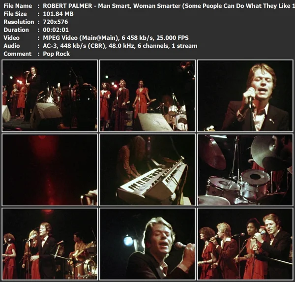 ROBERT PALMER - Man Smart, Woman Smarter