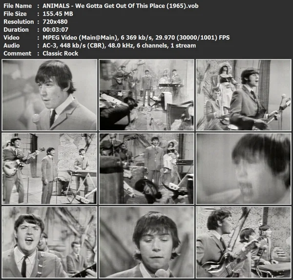 ANIMALS - We Gotta Get Out Of This Place