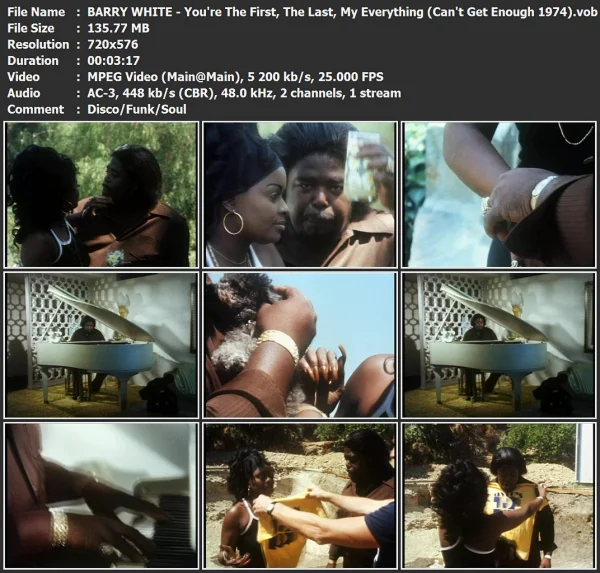 BARRY WHITE - You're The First, The Last, My Everything