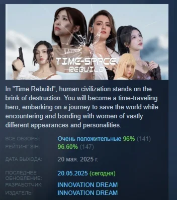 Time Space Rebuild АВТОДОСТАВКА STEAM РОССИЯ