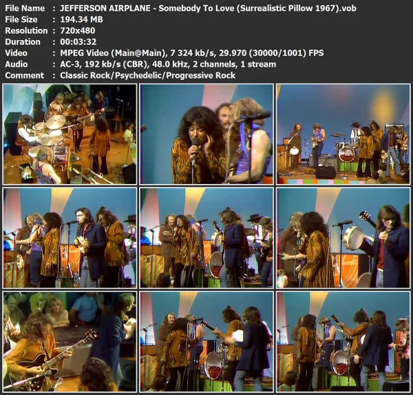 JEFFERSON AIRPLANE - Somebody To Love