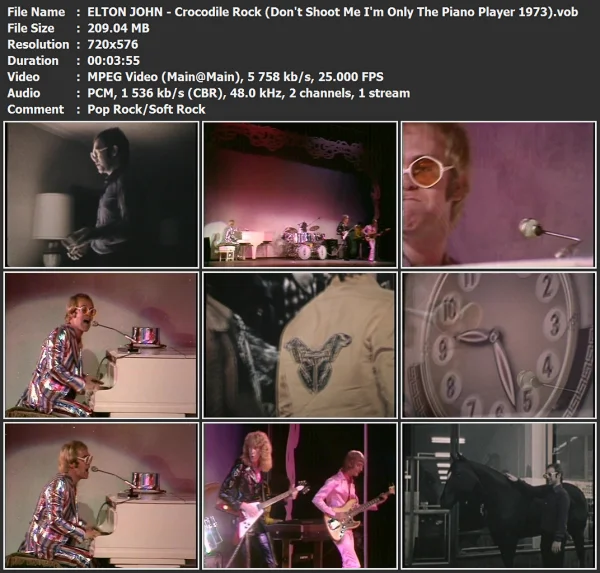 ELTON JOHN - Crocodile Rock