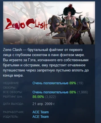 Zeno Clash  АВТОДОСТАВКА STEAM РОССИЯ