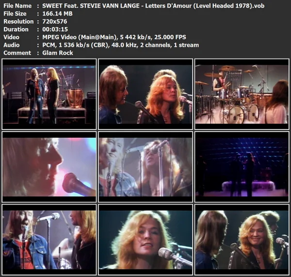 SWEET Feat. STEVIE VANN LANGE - Letters D'Amour