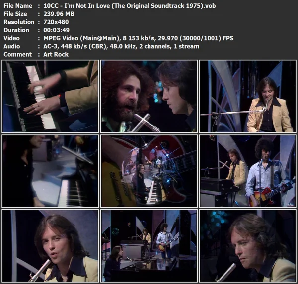 10CC - I'm Not In Love