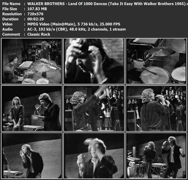 WALKER BROTHERS - Land Of 1000 Dances