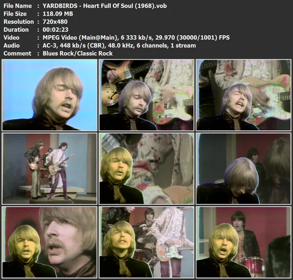 YARDBIRDS - Heart Full Of Soul