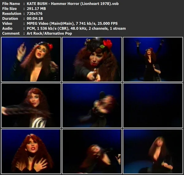 KATE BUSH - Hammer Horror