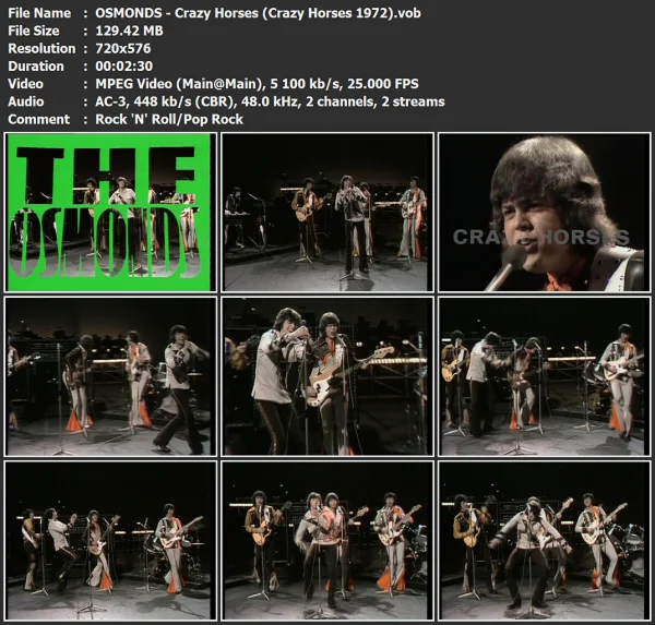 OSMONDS - Crazy Horses