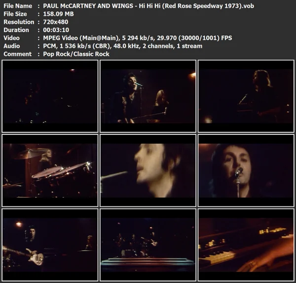 PAUL McCARTNEY AND WINGS - Hi Hi Hi