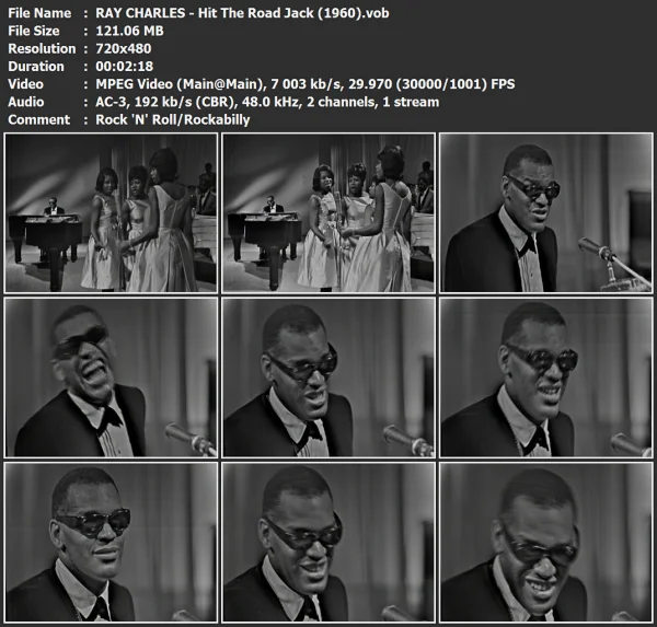 RAY CHARLES - Hit The Road Jack