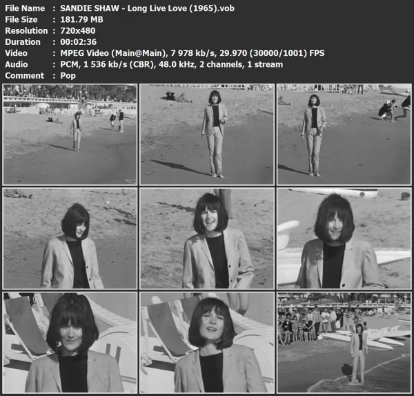 SANDIE SHAW - Long Live Love