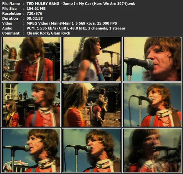 TED MULRY GANG - Jump In My Car