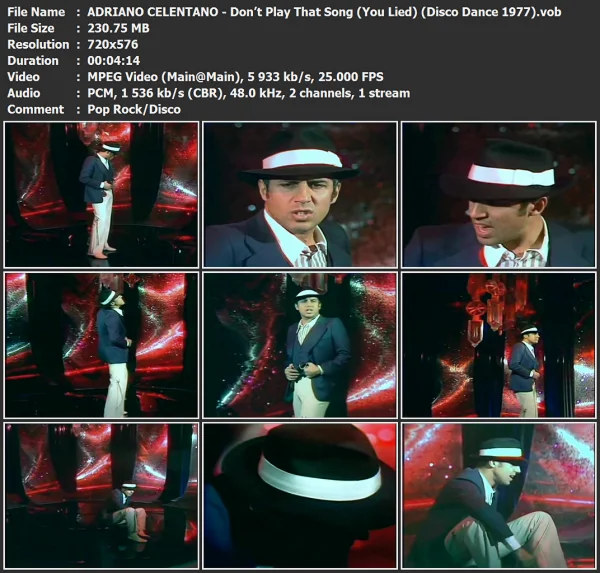 ADRIANO CELENTANO - Don’t Play That Song