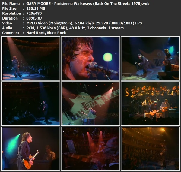 GARY MOORE - Parisienne Walkways