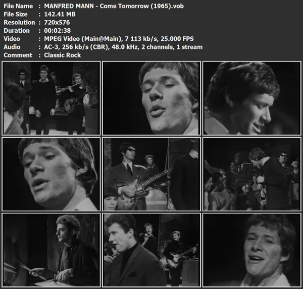 MANFRED MANN - Come Tomorrow