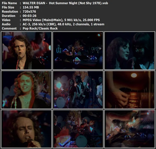 WALTER EGAN - Hot Summer Night