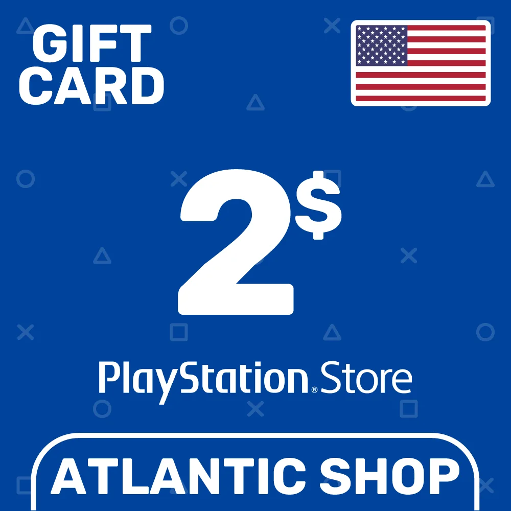 ⭐️Карта Пополнения PSN 2$ (USD) США