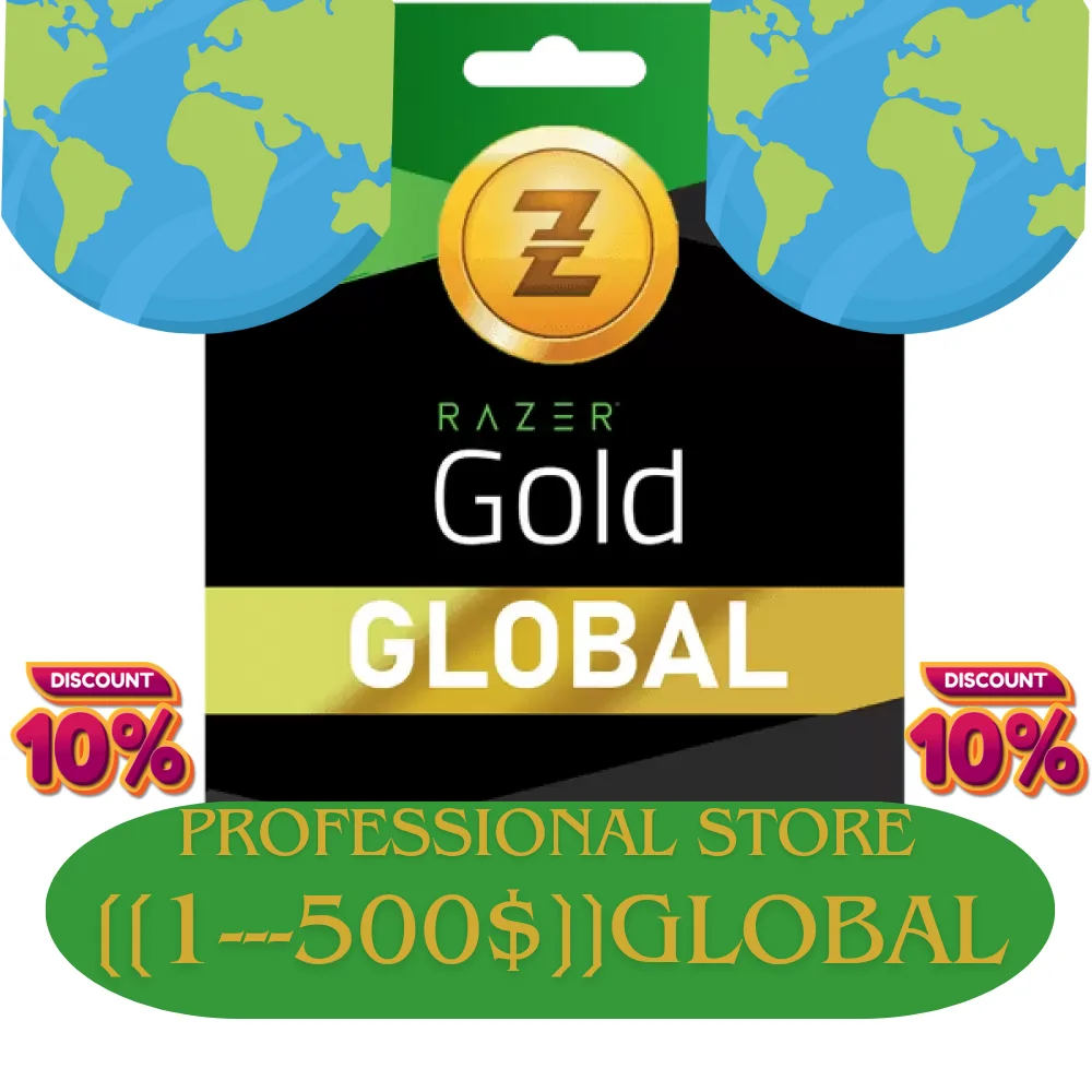 🔻RAZER GOLD Global ⚡Подарочная карта ⚡[[ 1--500 ]] USD