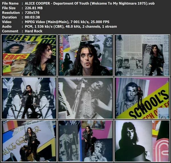 ALICE COOPER - Department Of Youth