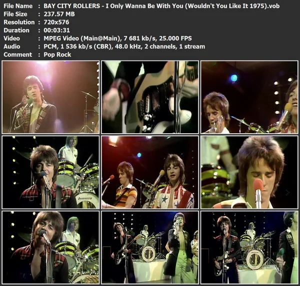 BAY CITY ROLLERS - I Only Wanna Be With You