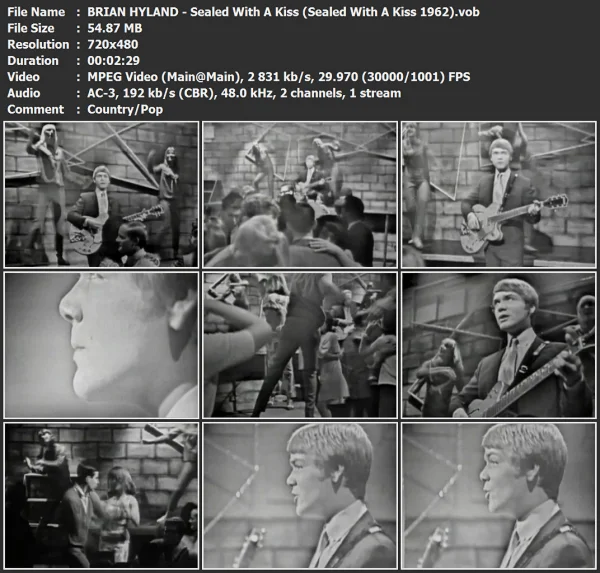 BRIAN HYLAND - Sealed With A Kiss