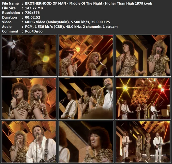 BROTHERHOOD OF MAN - Middle Of The Night