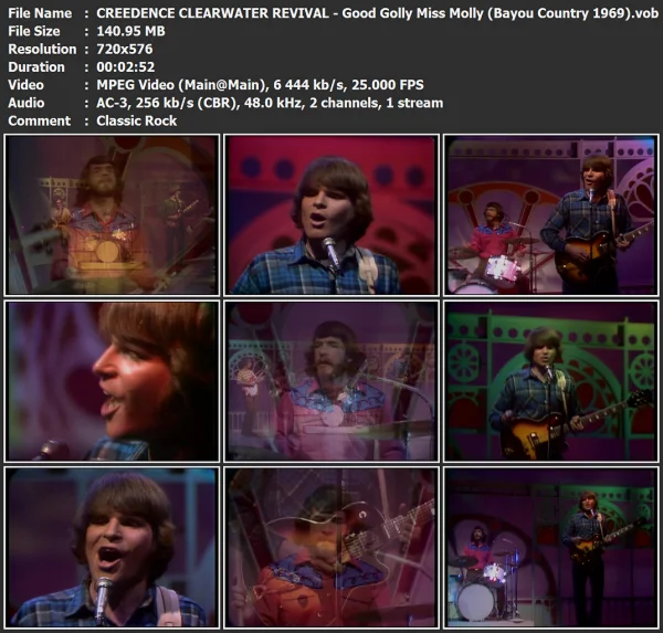 CREEDENCE CLEARWATER REVIVAL - Good Golly Miss Molly