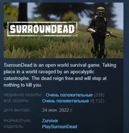 SurrounDead АВТОДОСТАВКА STEAM РОССИЯ