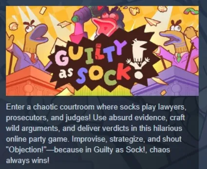 Guilty as Sock! АВТОДОСТАВКА STEAM РОССИЯ