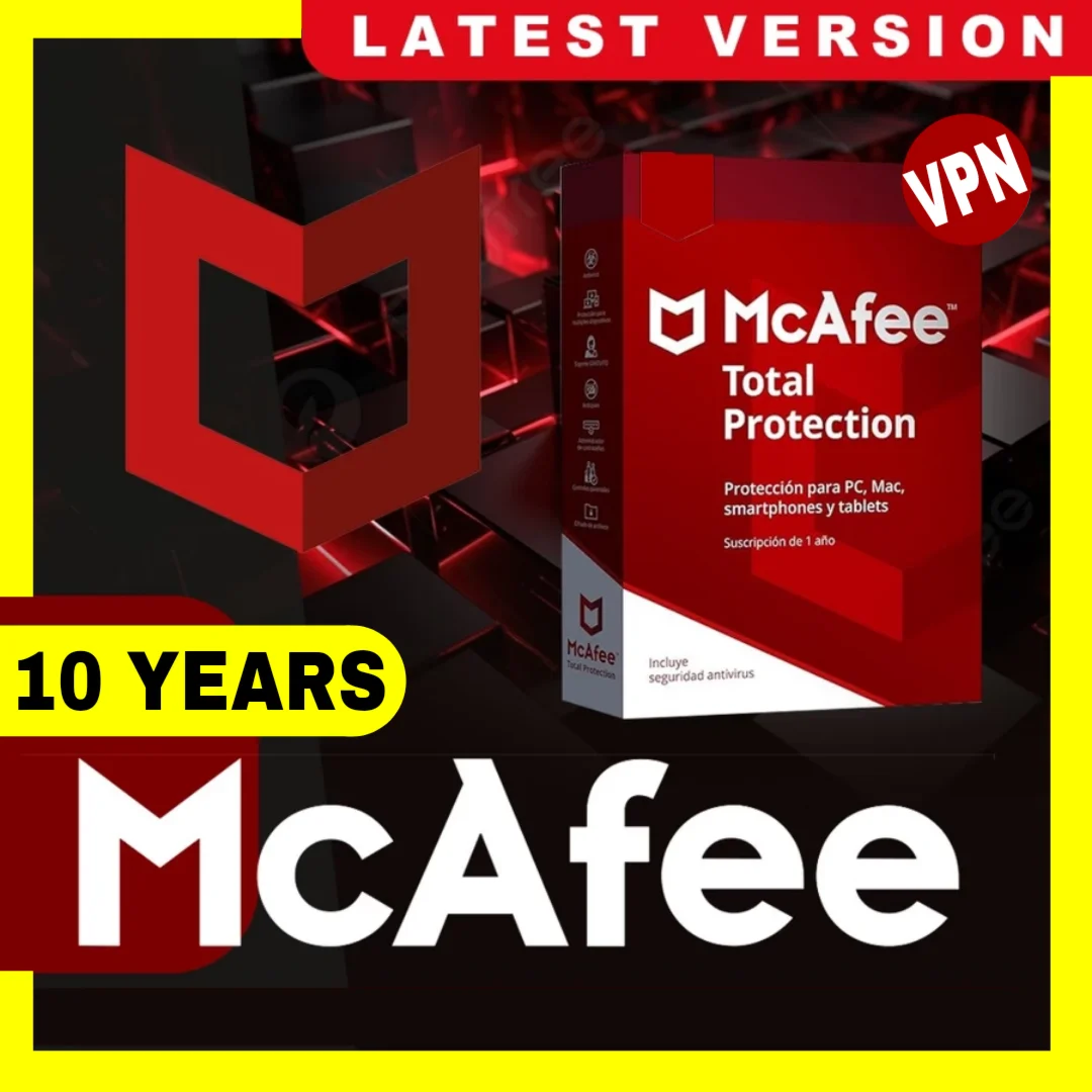 McAfee Total Protection 2025 Ключ 10 лет