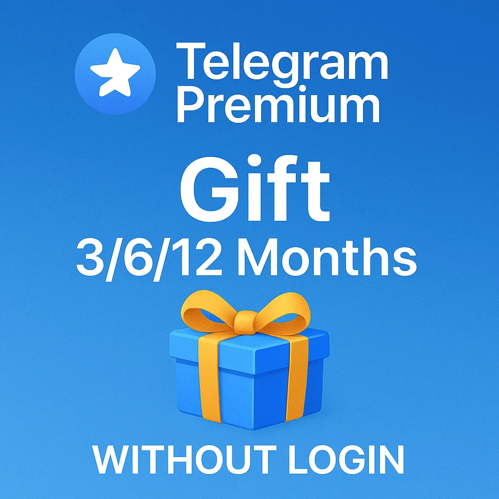 Премиум-подарок Telegram 🎁3/6/12 месяцев ⭐БЕЗ ВХОДА⭐